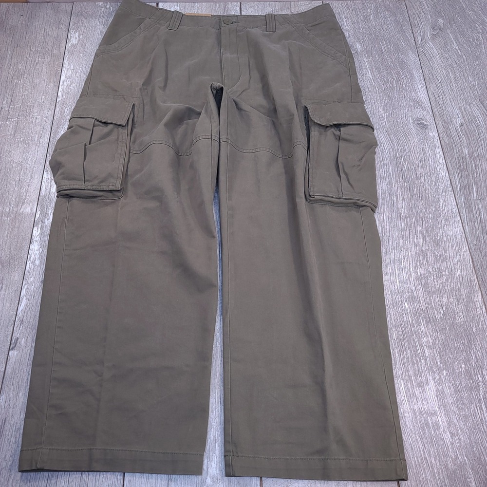 Timberland Cargo Pants Mens 40x30 Olive Green Stratham Issue Cotton Trousers